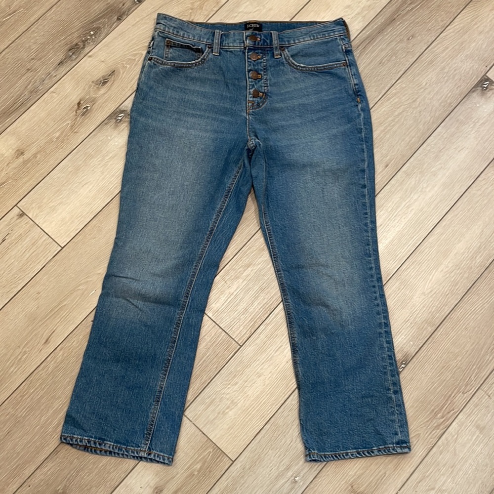 J Crew Mid-Rise Crop Flare Womens 28